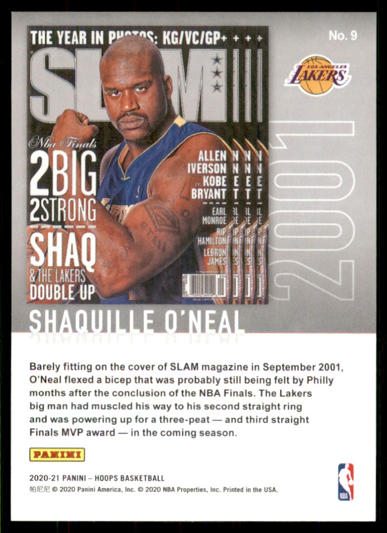 2020-21 Hoops SLAM #9 Shaquille O'Neal