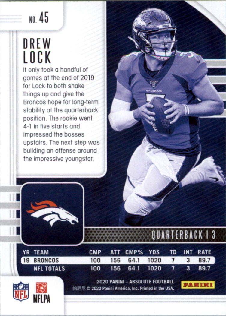 2020 Absolute Retail Football Card Pick (Inserts)