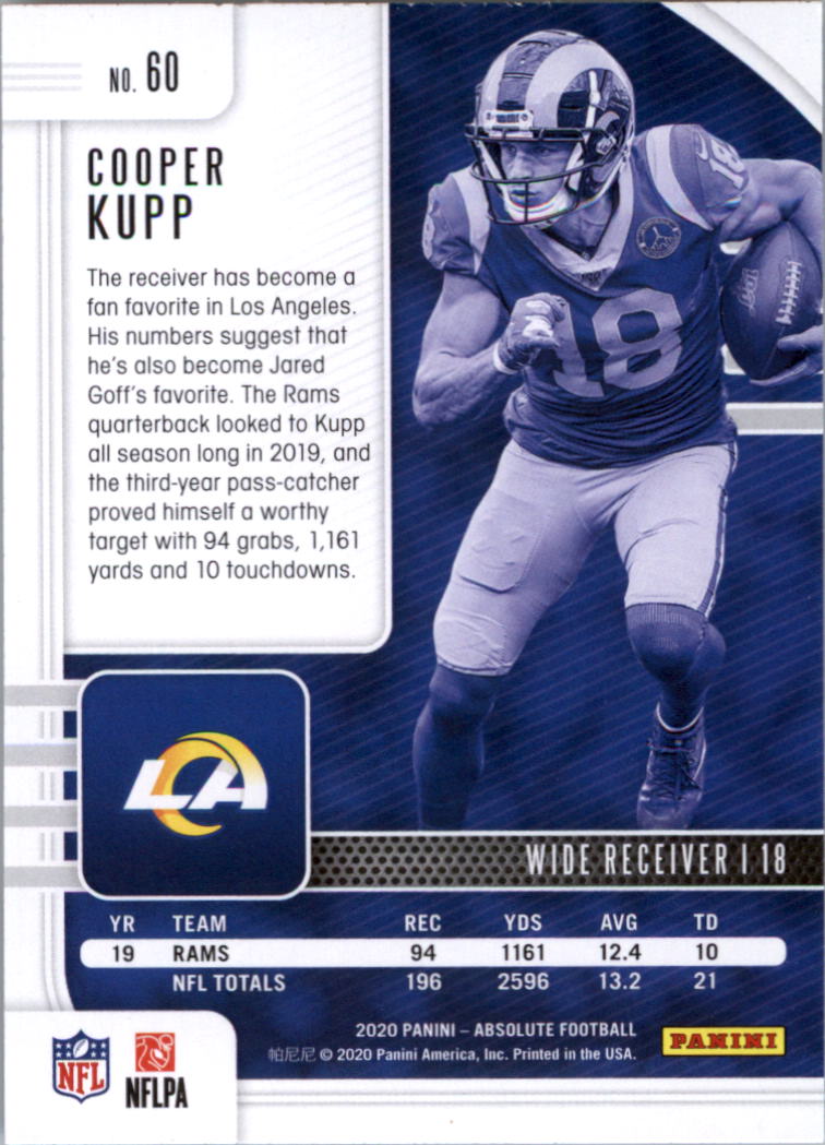 2020 Absolute Retail #60 Cooper Kupp back image