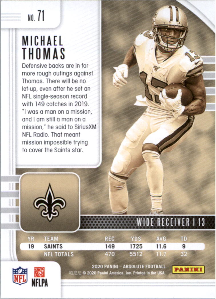 2020 Absolute Retail Football Card Pick (Inserts)