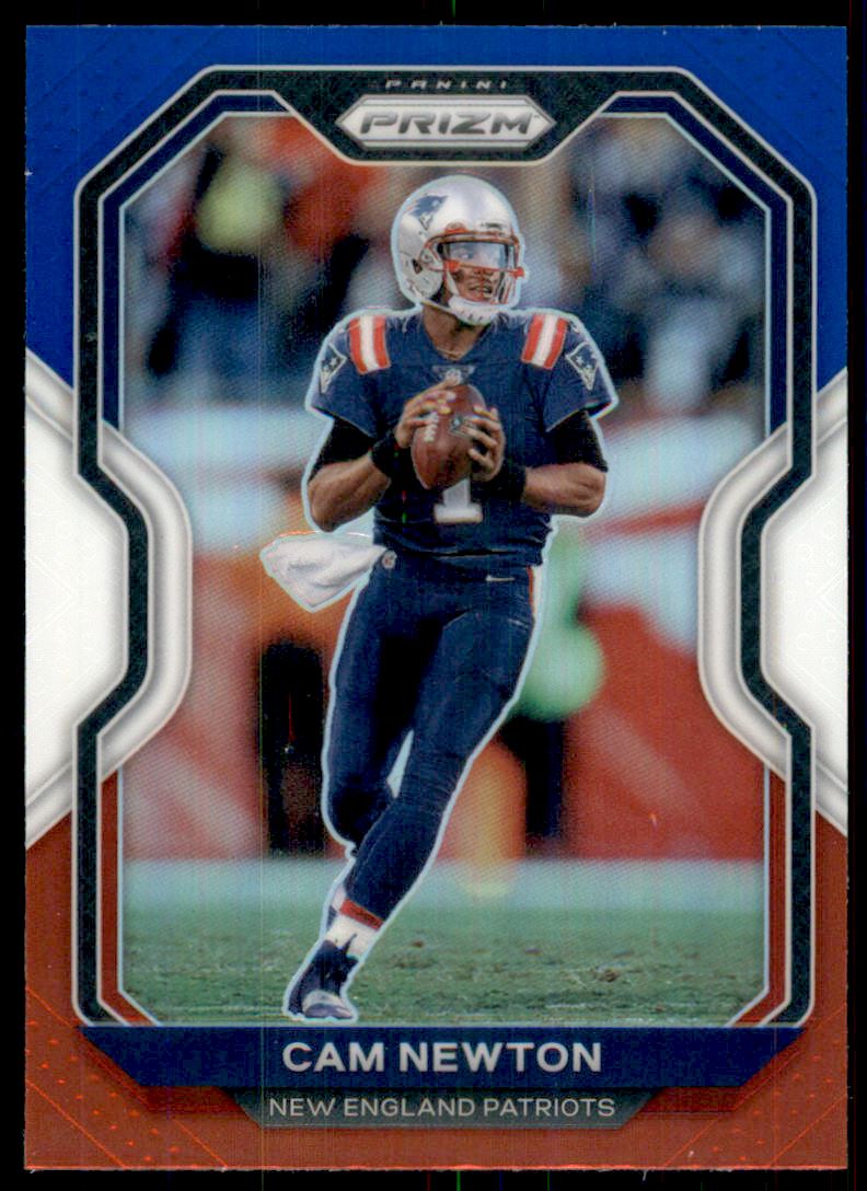 2020 Panini Prizm Prizms Red White and Blue #19 Cam Newton