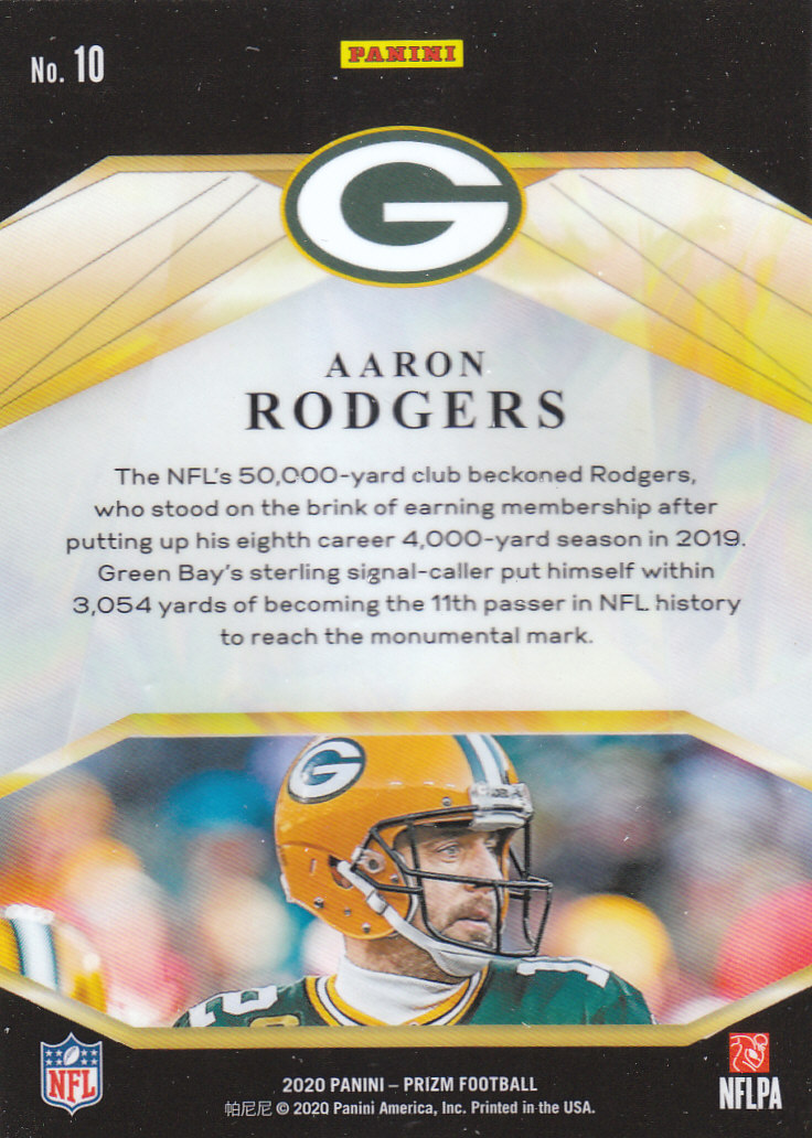 Tarjetas insertadas de fútbol americano Panini Prizm 2020 "Brilliance" - Imagen 11 de 19