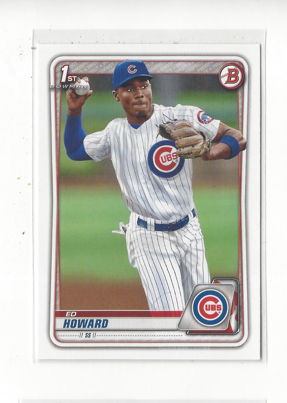 2020 Bowman Draft #BD98 Ed Howard