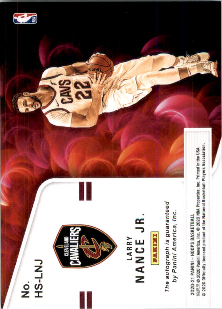 2020-21 Hoops Hot Signatures #6 Larry Nance Jr. on Fanatics Collect