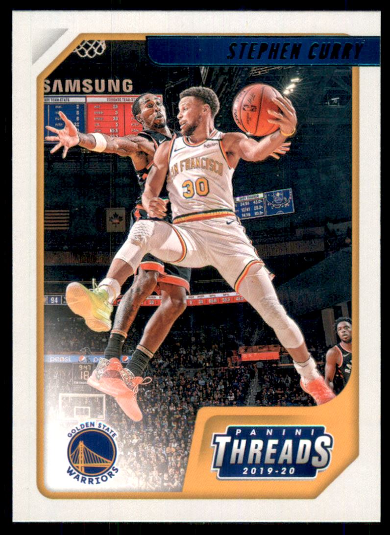 2019-20 Panini Chronicles Teal #79 Stephen Curry/Threads