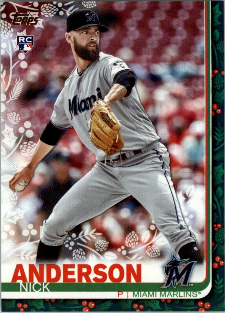 2019 Topps Walmart Holiday Baseball Card Pick (Base)