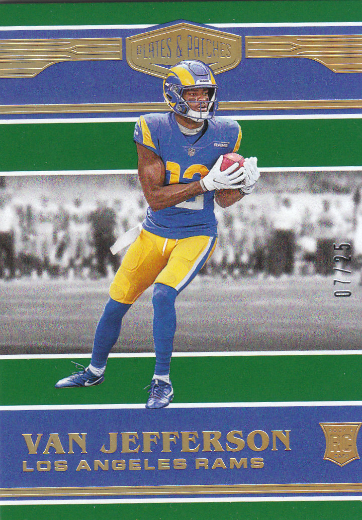2020 Panini Plates and Patches Green #184 Van Jefferson