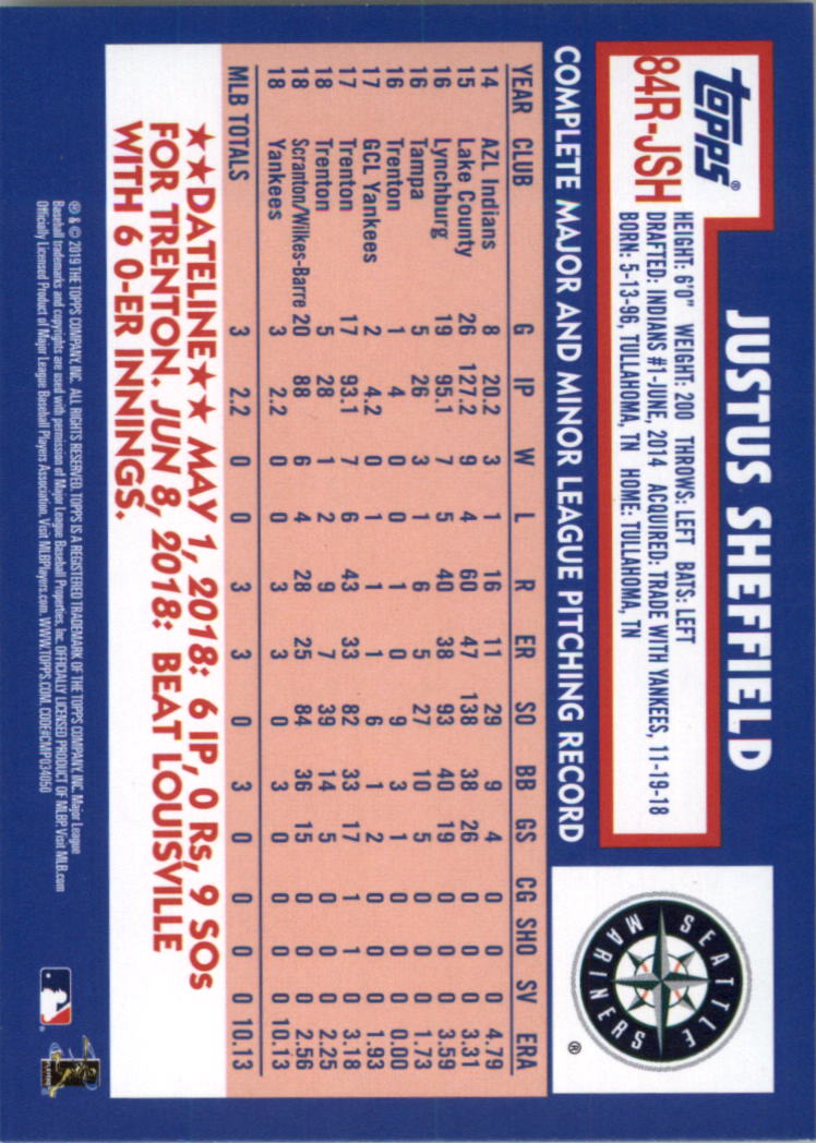 2019 Topps '84 Topps Baseball Card Pick (Inserts)