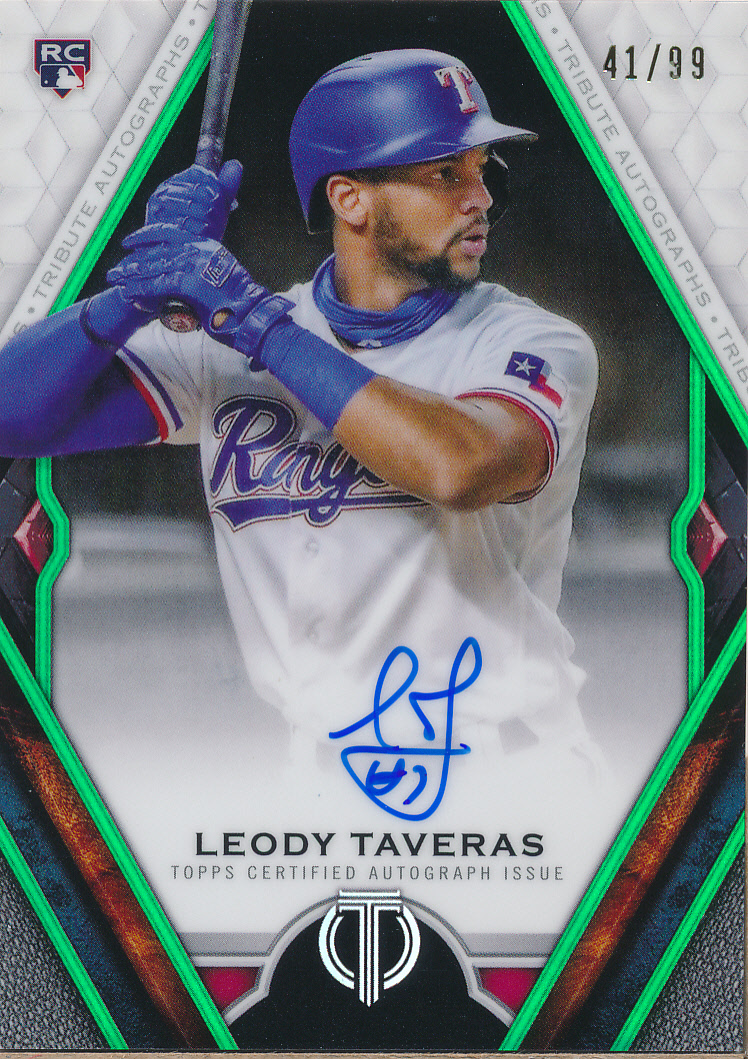 2021 Topps Tribute Autographs Green #TALT Leody Taveras - NM-MT