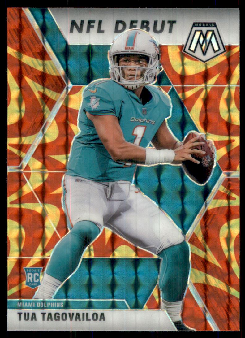 2020 Panini Mosaic Mosaic Reactive Gold #262 Tua Tagovailoa DEB