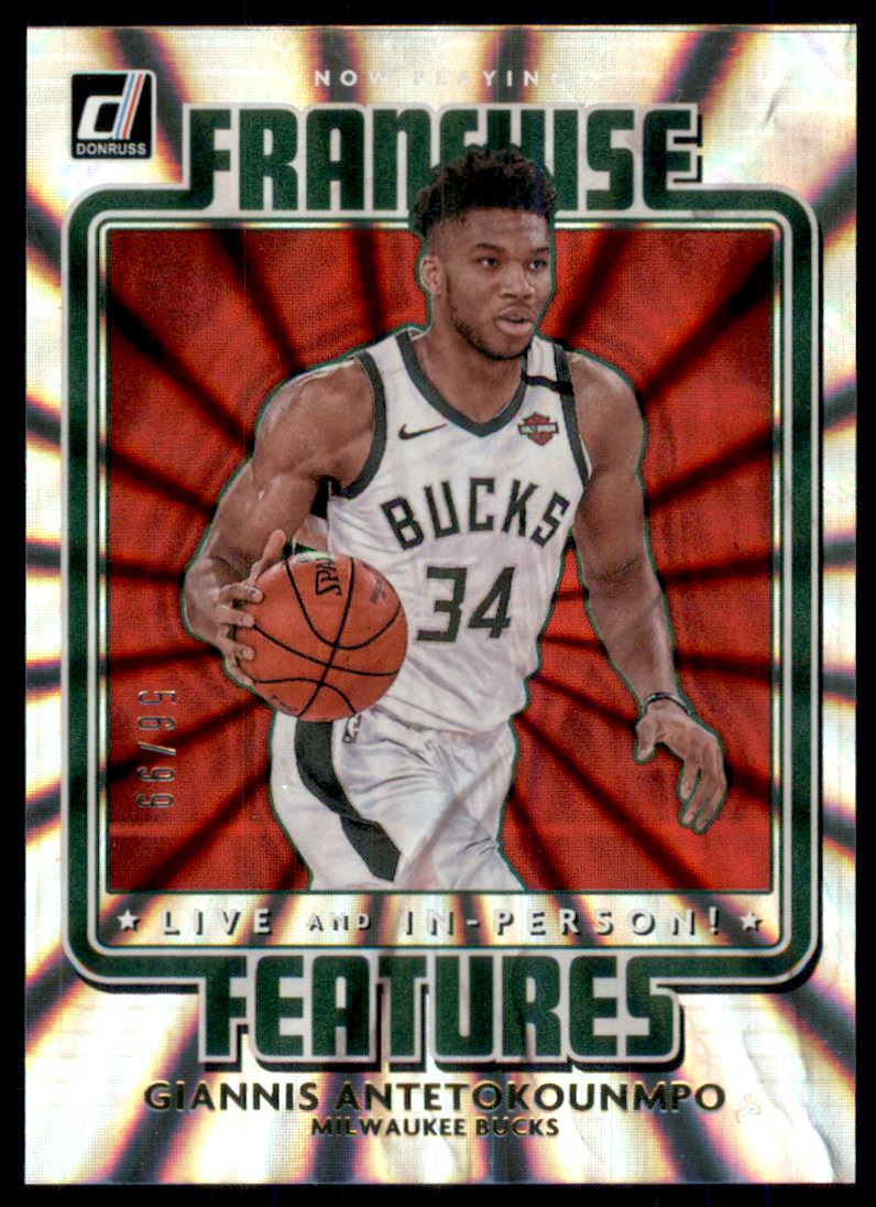 2020-21 Donruss Franchise Features Holo Red Laser #17 Giannis ...