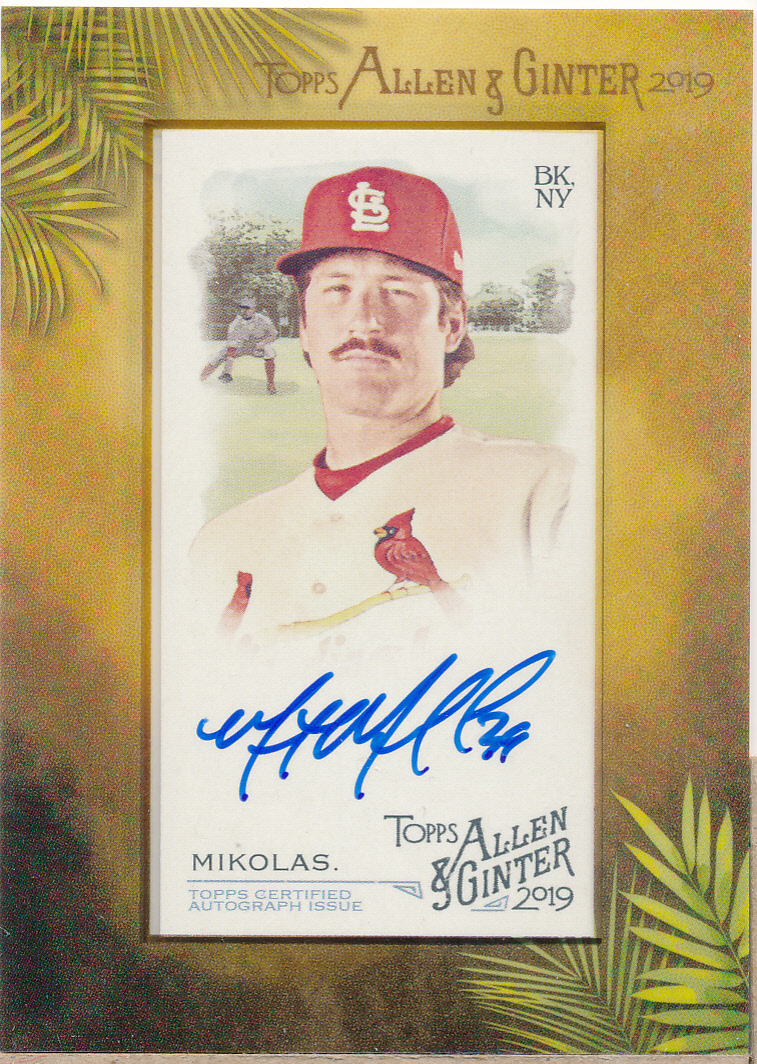 2019 Topps Allen and Ginter Framed Mini Autographs #MAMMI Miles Mikolas