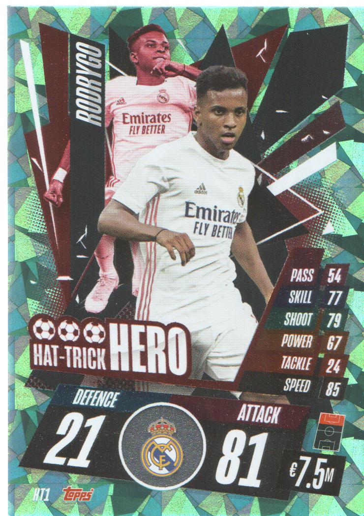 2020-21 Topps Match Attax UEFA Champ. League Soccer Cards Hat Trick Heroes: Pick - Picture 2 of 5