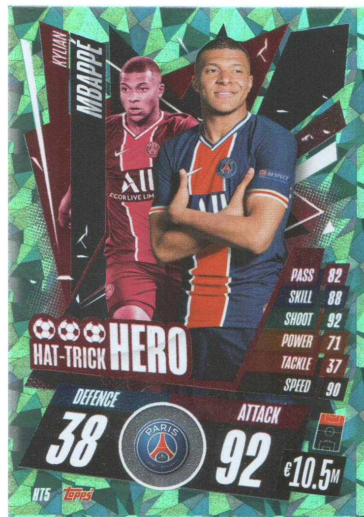 2020-21 Topps Match Attax UEFA Champ. League Soccer Cards Hat Trick Heroes: Pick - Picture 5 of 5