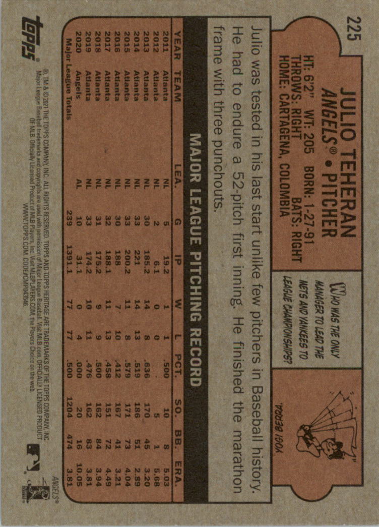 2021 Topps Heritage Baseball Card Pick (Base) 1-250