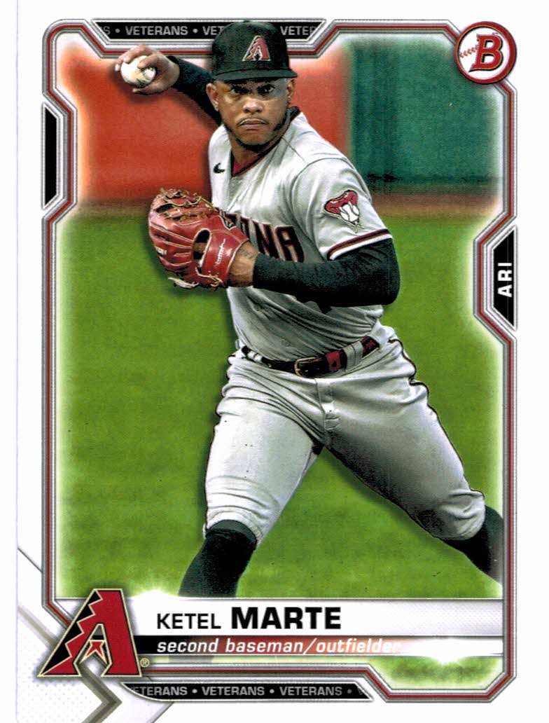 2022 Bowman Ketel Marte Arizona Diamondbacks #48