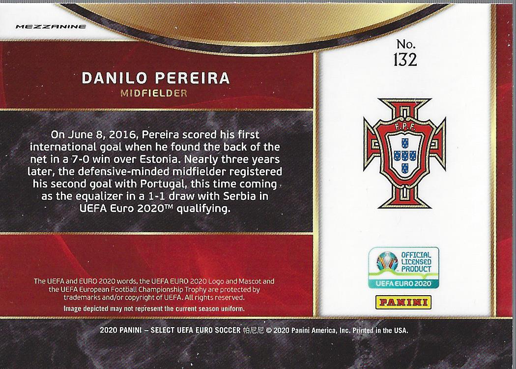 2020 Select UEFA Euro #132 Danilo Pereira back image