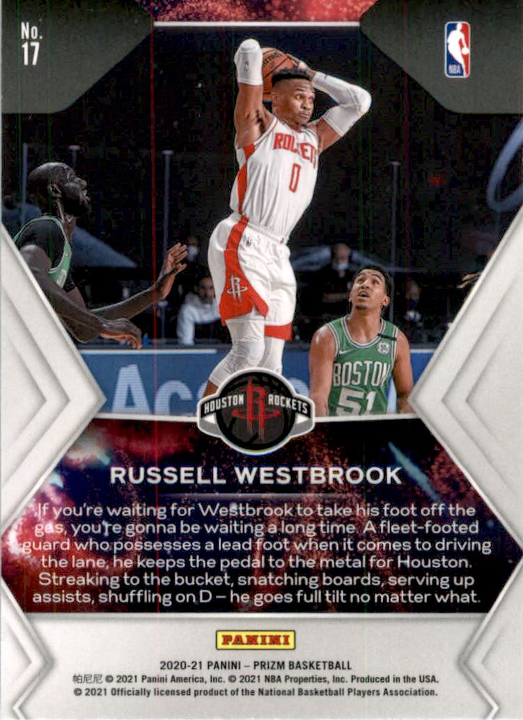 2020-21 Panini Prizm Fireworks #17 Russell Westbrook
