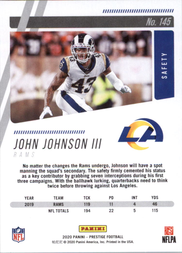 2020 Prestige Football Card Pick 101-330 - Bild 91 von 419