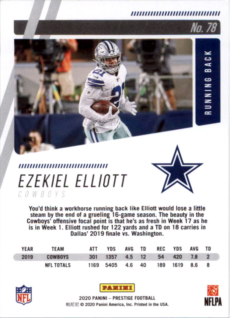 2020 Prestige Football Card Pick (Base) 1-103