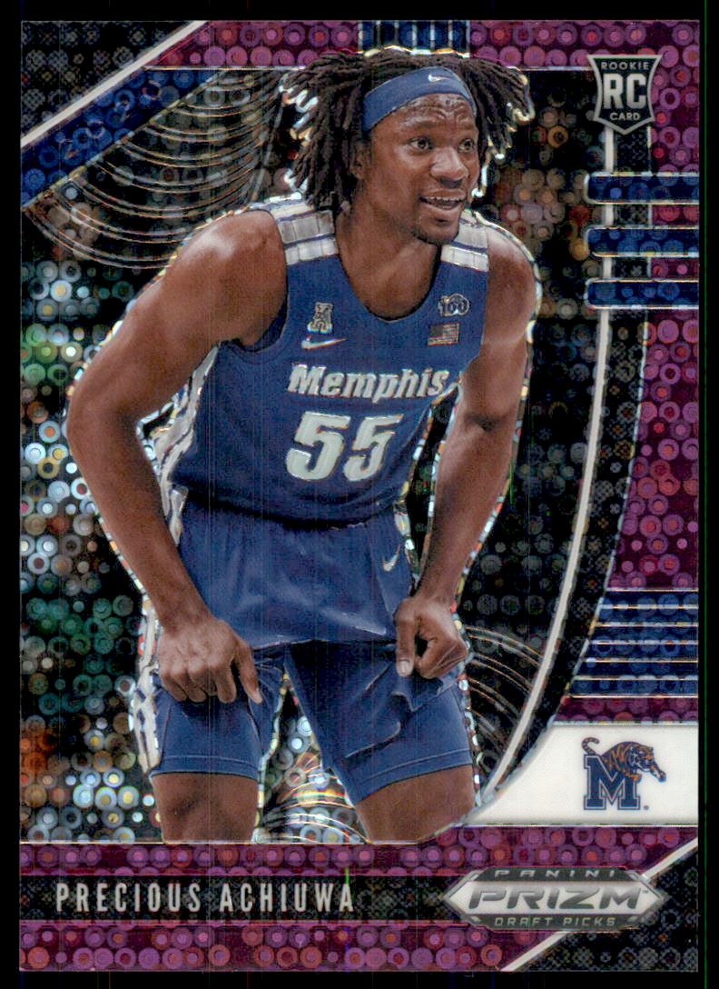 2020-21 Panini Prizm Draft Picks Prizms Fast Break Purple #48 Precious Achiuwa