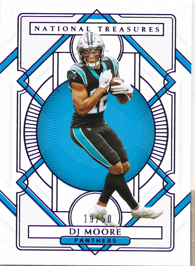 2020 Panini National Treasures Purple #16 D.J. Moore