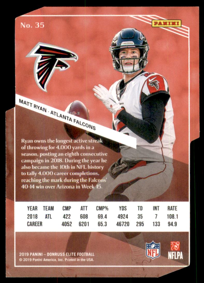 2019 Elite Aspirations Die Cut #35 Matt Ryan