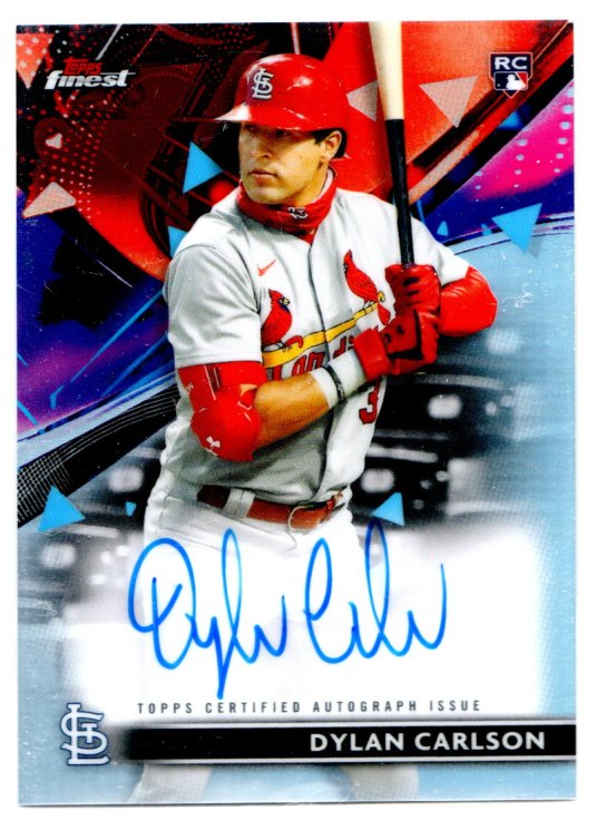 2021 Finest Autographs Refractors #FADC Dylan Carlson - NM-MT