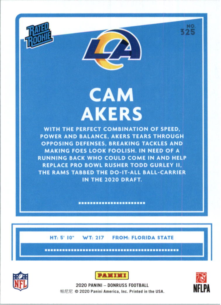 2020 Donruss Football Card Pick (Base) 210-350 - Picture 217 of 265