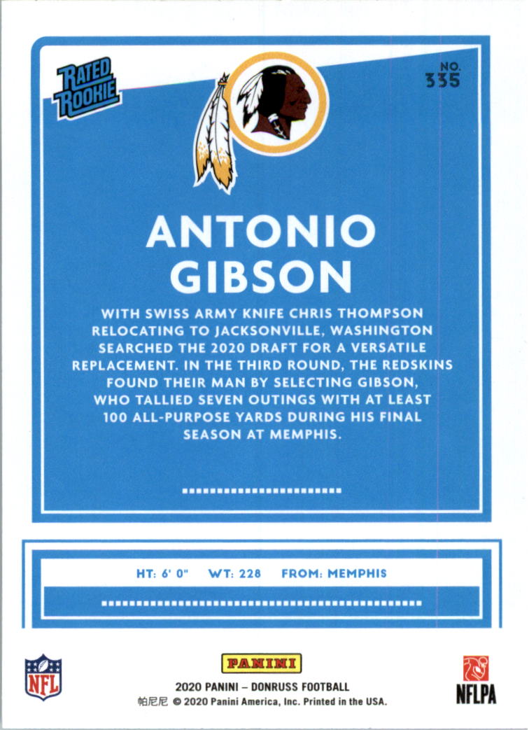 2020 Donruss Football Card Pick (Base) 210-350 - Picture 235 of 265