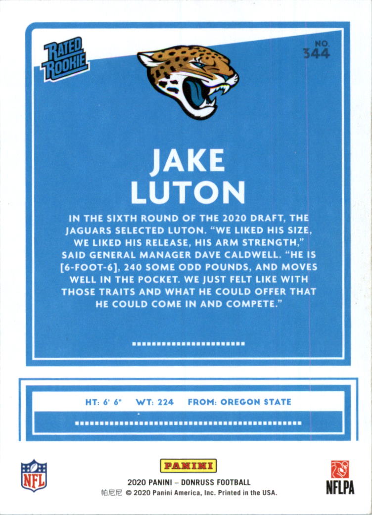 2020 Donruss Football Card Pick (Base) 210-350 - Picture 253 of 265