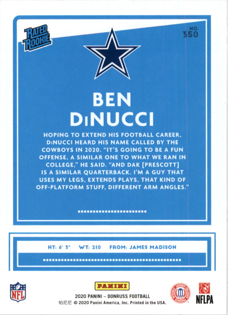 2020 Donruss Football Card Pick (Base) 210-350 - Picture 265 of 265