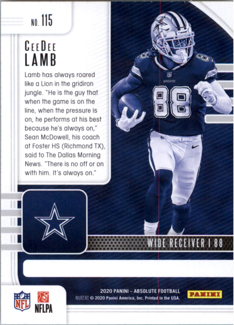 2020 Absolute Retail Football Card Pick (Inserts)