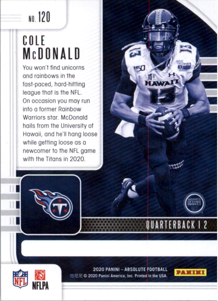 2020 Absolute Retail Football Card Pick (Inserts)