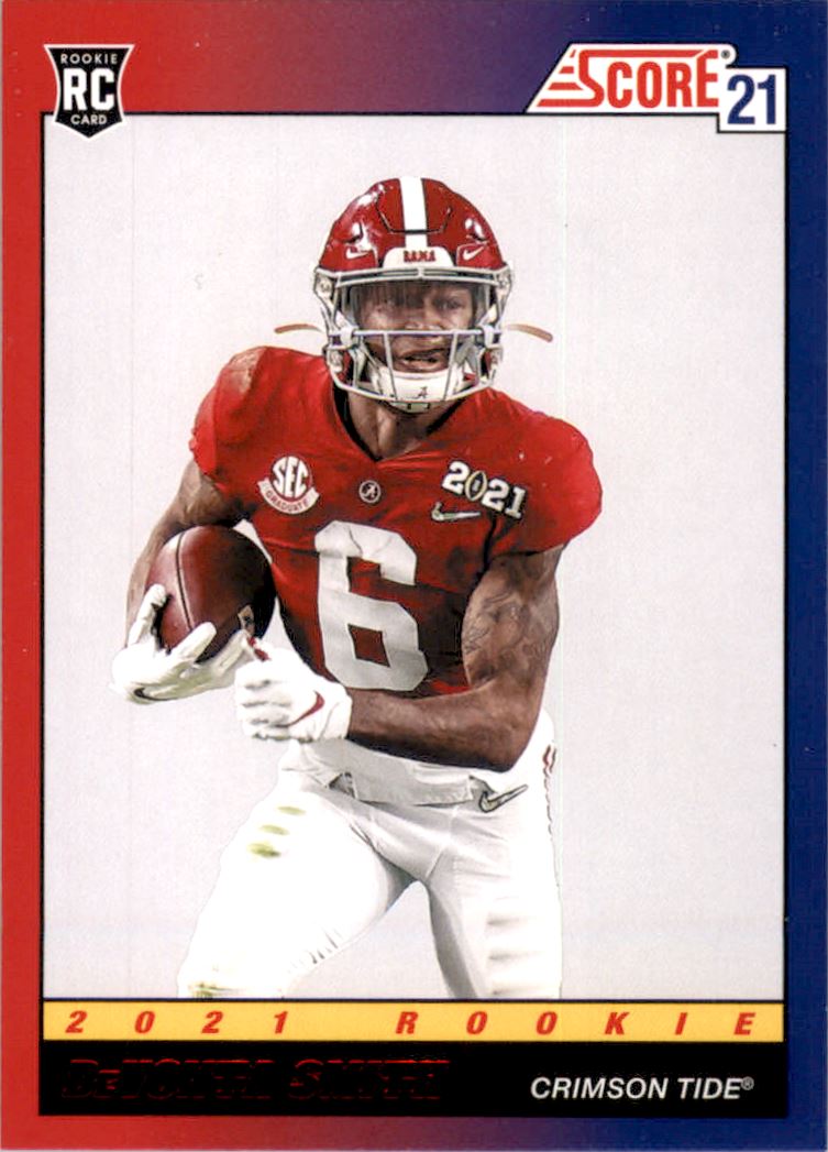 2021 Score '91 Throwback Rookies Red #4 DeVonta Smith - NM-MT