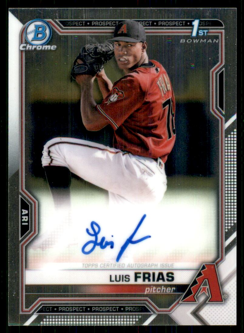 2021 Bowman Chrome Prospect Autographs #CPALF Luis Frias