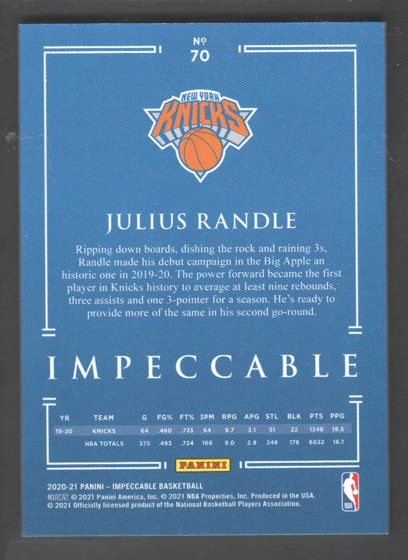 2020-21 Panini Impeccable Basketball Base: Pick from List | eBay