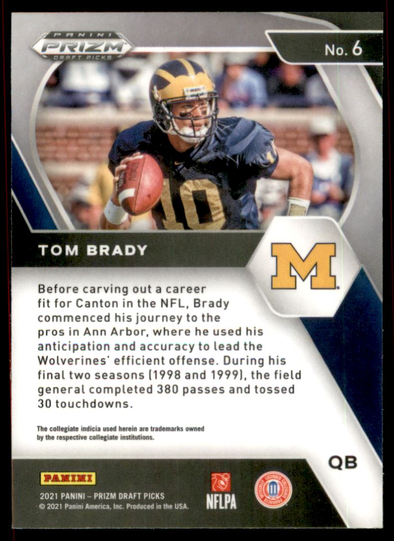 2021 Panini Prizm Draft Picks #6 Tom Brady
