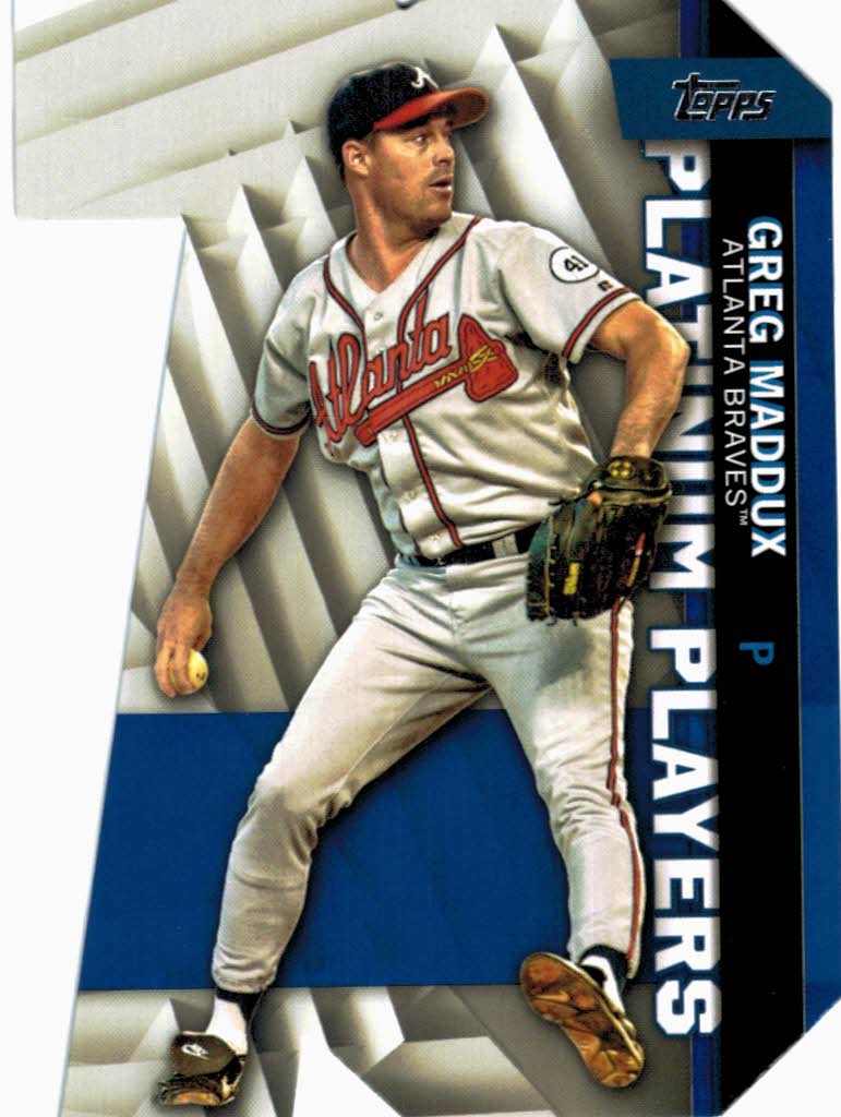 2021 Topps Platinum Players Die Cuts Blue #PDC48 Greg Maddux