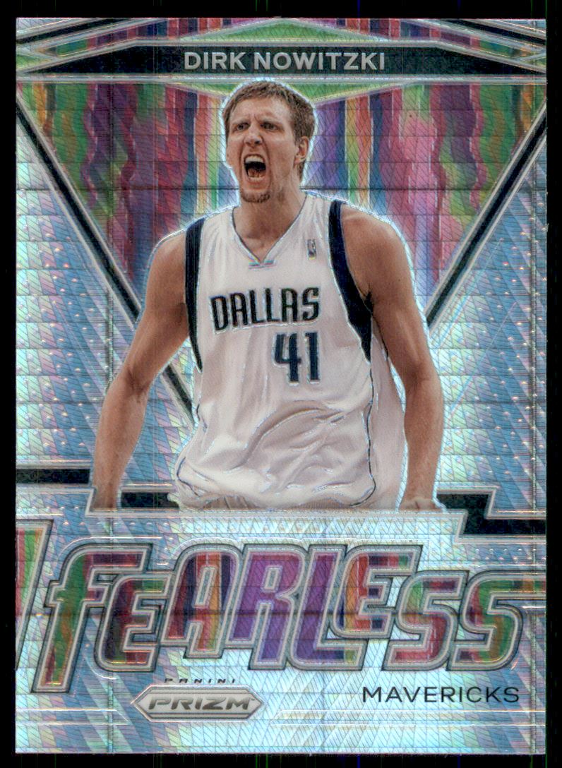 2020-21 Panini Prizm Fearless Prizms Hyper #17 Dirk Nowitzki