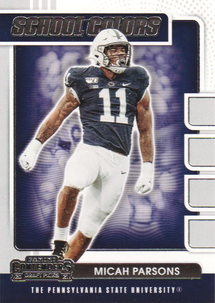 Micah Parsons 2021 Panini Chronicles Rookie Card RC #28 Dallas Cowboys