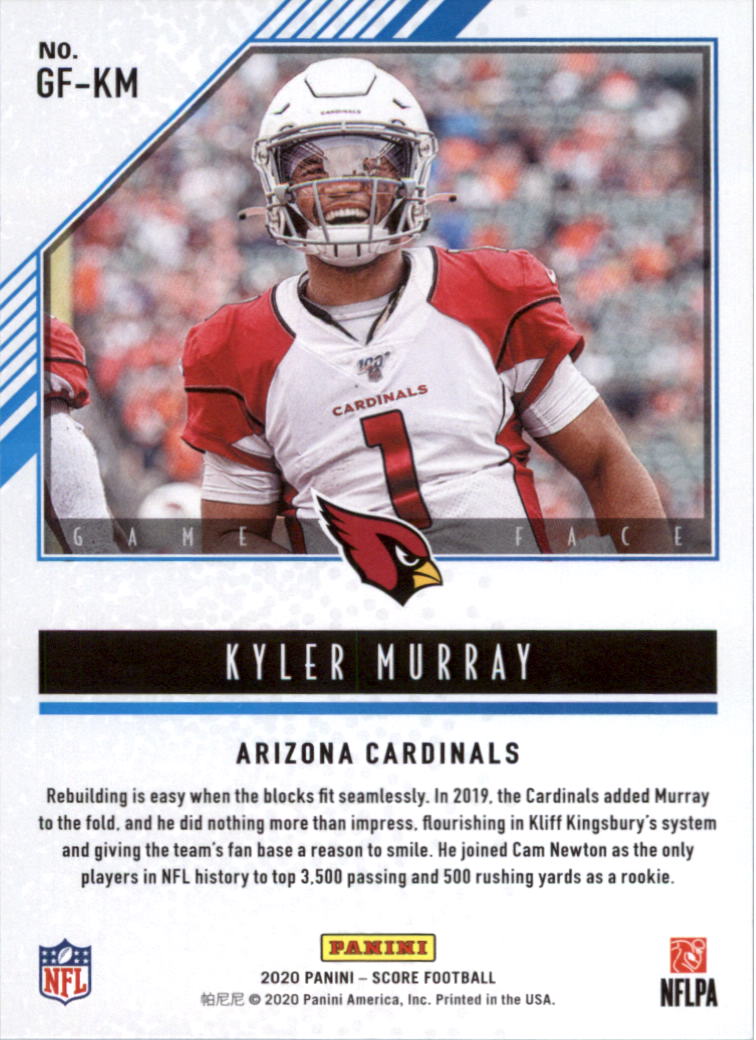 2020 Score Game Face Football Card Pick (Inserts)