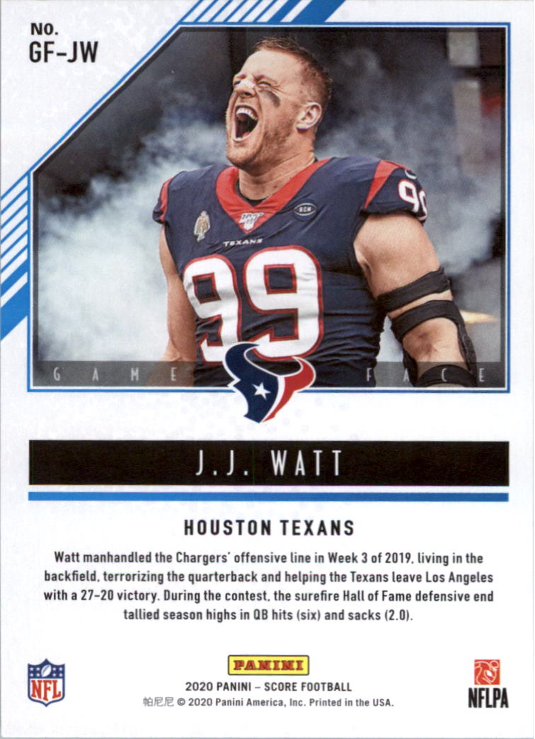 2020 Score Game Face Football Card Pick (Inserts)