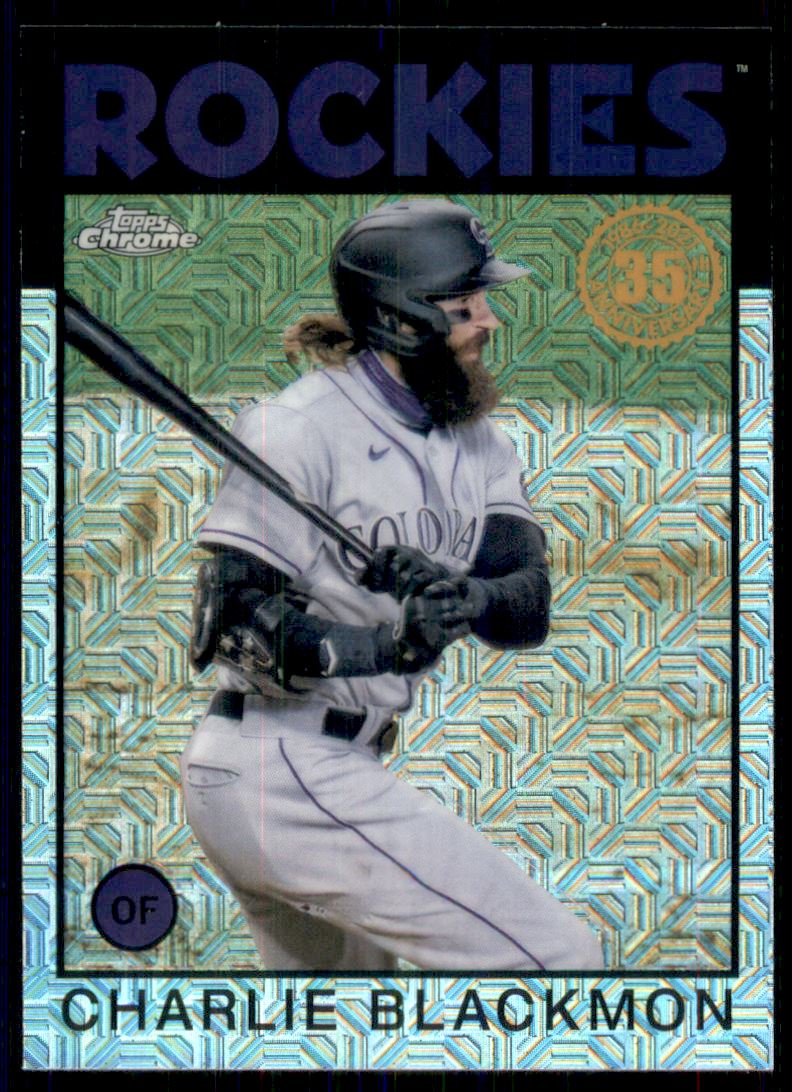 2021 Topps '86 Topps Silver Pack Chrome Series 2 #86TC52 Charlie Blackmon