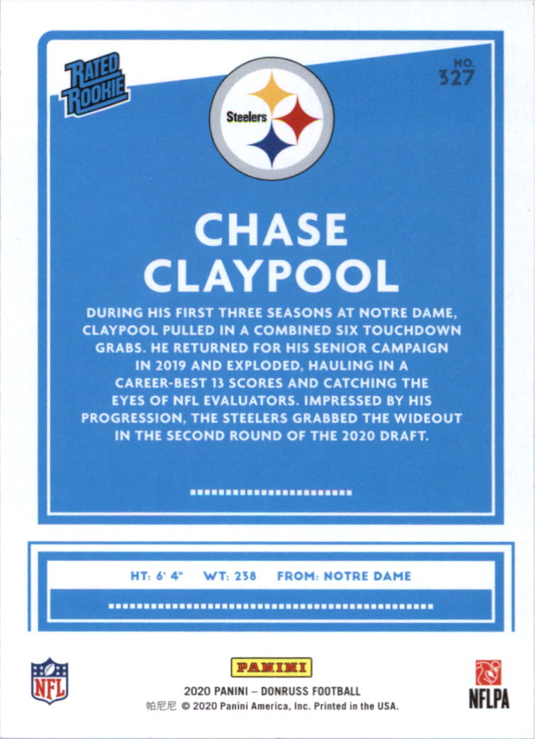 2020 Donruss Football Card Pick (Base) 210-350 - Picture 221 of 265
