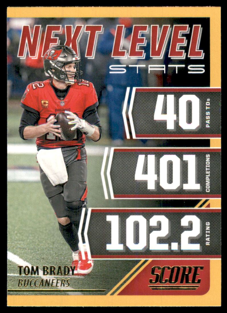 2021 Score Next Level Stats Gold #1 Tom Brady