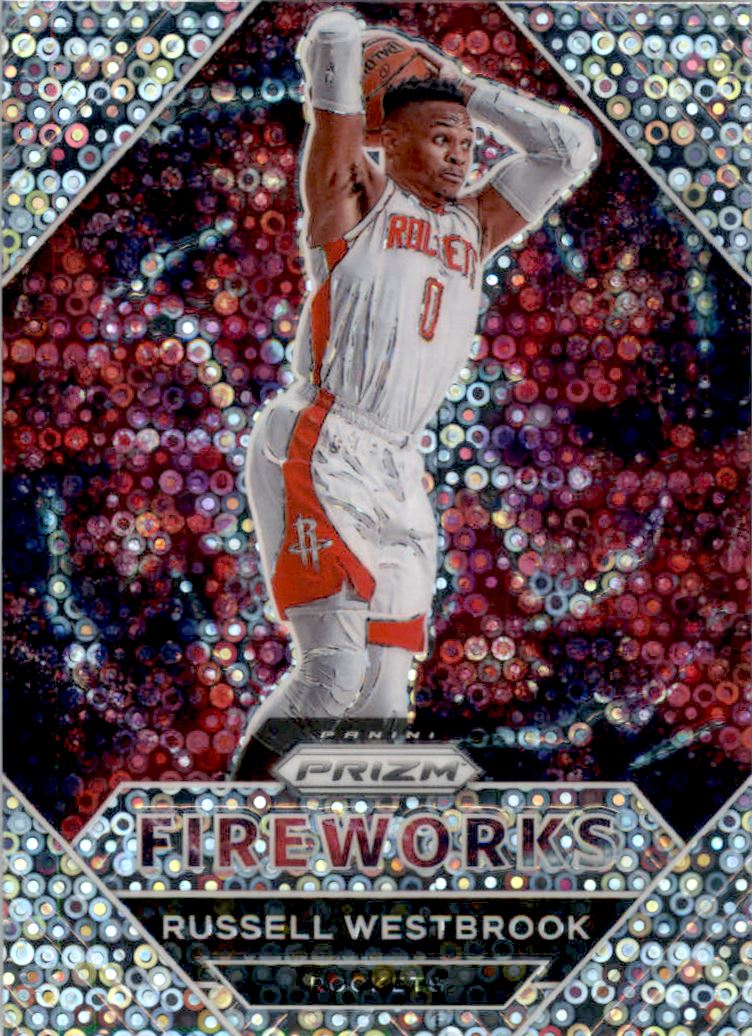 2020-21 Panini Prizm Fireworks Fast Break #17 Russell Westbrook