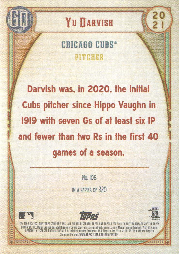 2021 Topps Gypsy Queen Baseball Chrome Box Toppers Insert: Pick from List - Picture 7 of 21