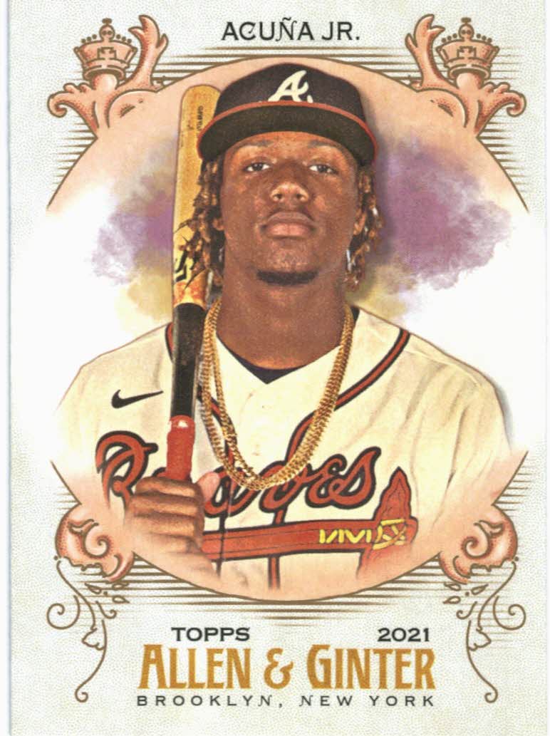 2021 Topps #372 Picture Time Ronald Acuna Jr. Cristian Pache Nick