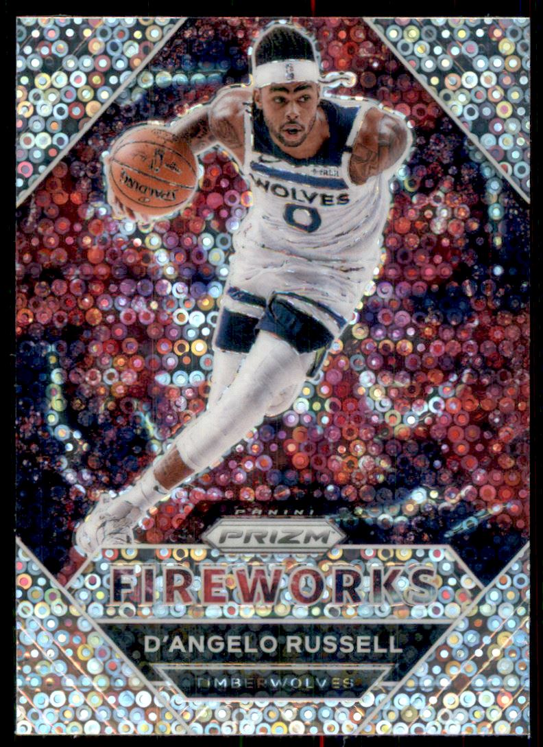 2020-21 Panini Prizm Fireworks Fast Break #9 D'Angelo Russell